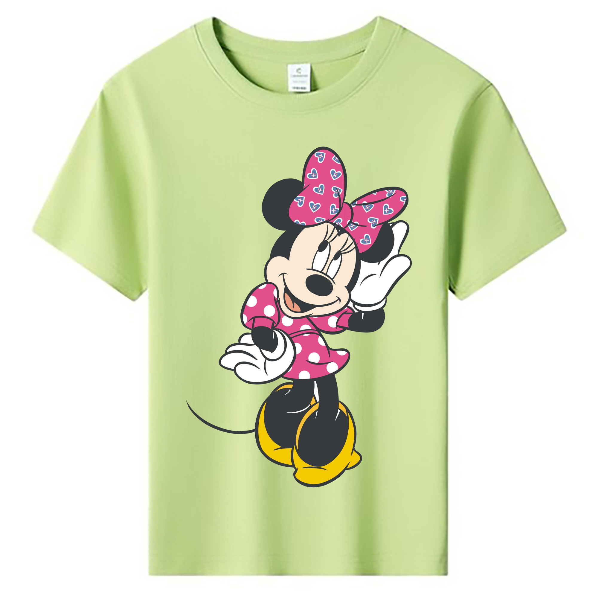 ミッキーマウス Mickey Mouse 綿100％キッズTシャツ（フロントプリント）